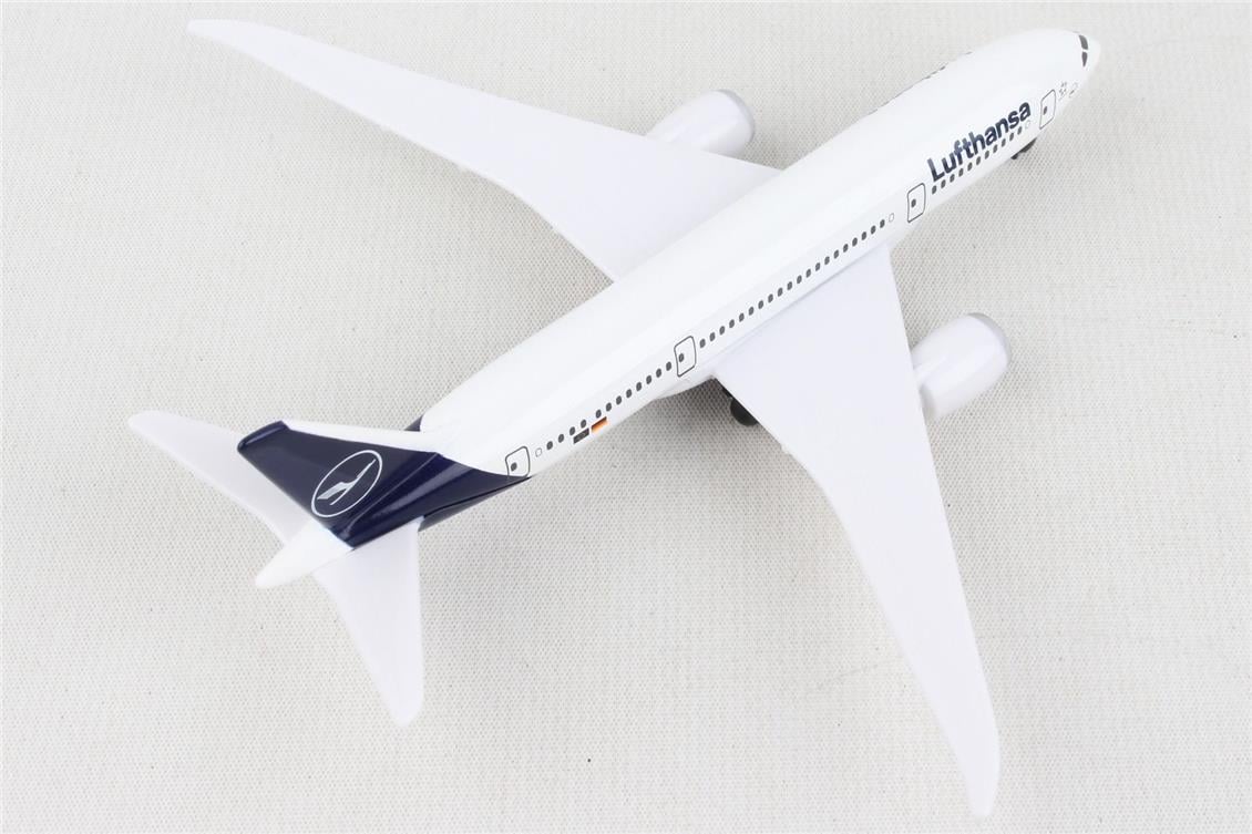 Daron 86RT-4136 Lufthansa Boeing 787, 12,5 cm. Metal Gövde, Plastik Kanatlar, Sergilemeye Hazır Model Yolcu Uçağı