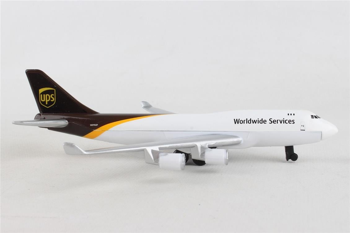 Daron 86RT-4344 UPS, 12,5 cm. Metal Gövde, Plastik Kanatlar, Sergilemeye Hazır Model Yolcu Uçağı