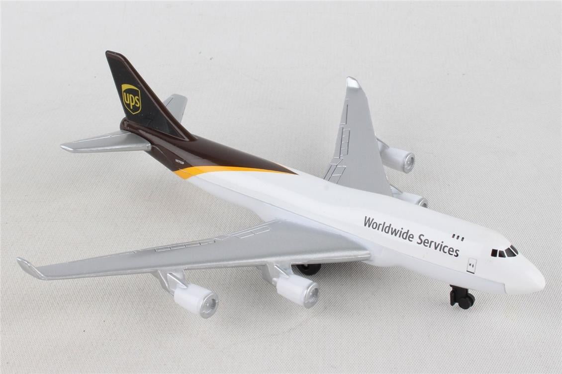 Daron 86RT-4344 UPS, 12,5 cm. Metal Gövde, Plastik Kanatlar, Sergilemeye Hazır Model Yolcu Uçağı