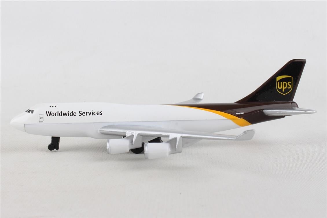 Daron 86RT-4344 UPS, 12,5 cm. Metal Gövde, Plastik Kanatlar, Sergilemeye Hazır Model Yolcu Uçağı