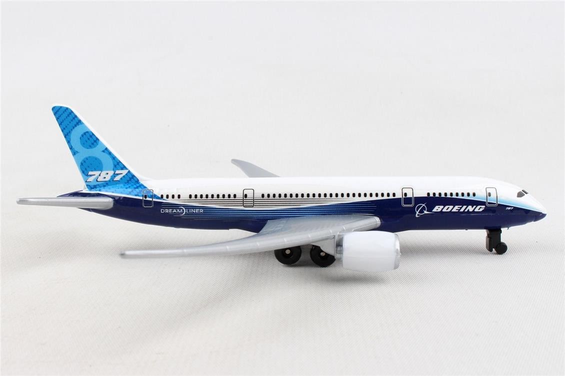 Daron 86RT-7474 Boeing B787, 12,5 cm. Metal Gövde, Plastik Kanatlar, Sergilemeye Hazır Model Yolcu Uçağı