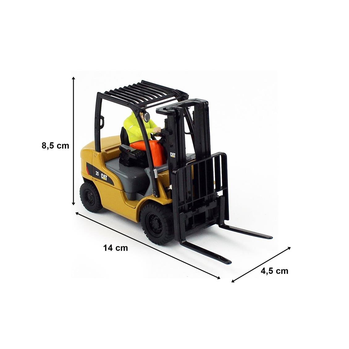 Diecast Masters 85256 1/25 Ölçek, Cat DP25N Forklift,Sergilemeye Hazır Metal İş Makinası Modeli