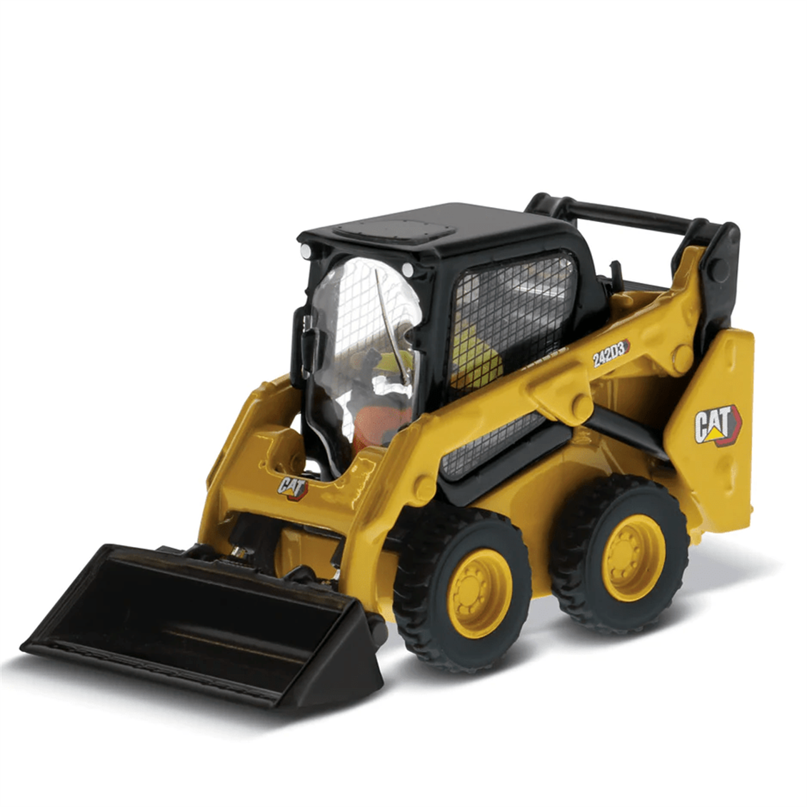 Diecast Masters 85676 1/50 Ölçek, Cat 242D3 Mini (Skid Steer) Loder, Sergilemeye Hazır Metal İş Makinası Modeli