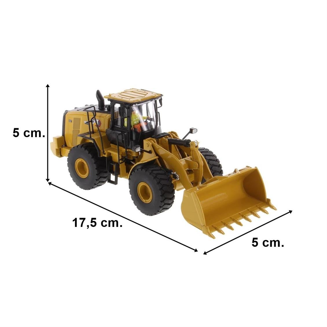 Diecast Masters 85686 1/50 Ölçek Cat 966 Tekerlekli Loder, Sergilemeye Hazır Metal İş Makinası Modeli