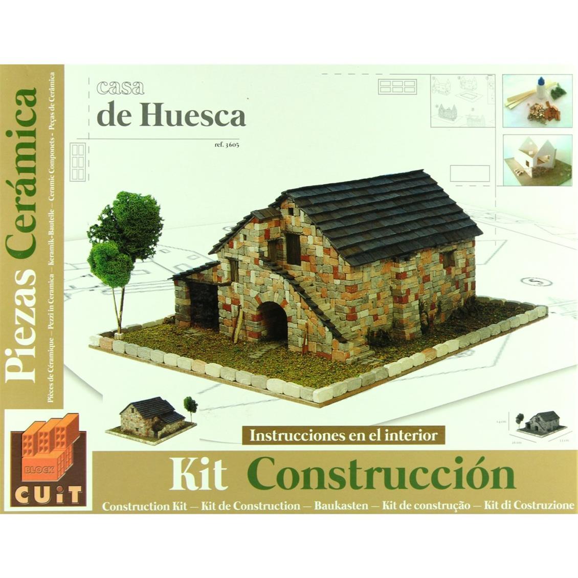 Domenech 3605 Huesca Tipik Kırsal Evi, 36x28x8 Cm. Demonte Taş Maketi