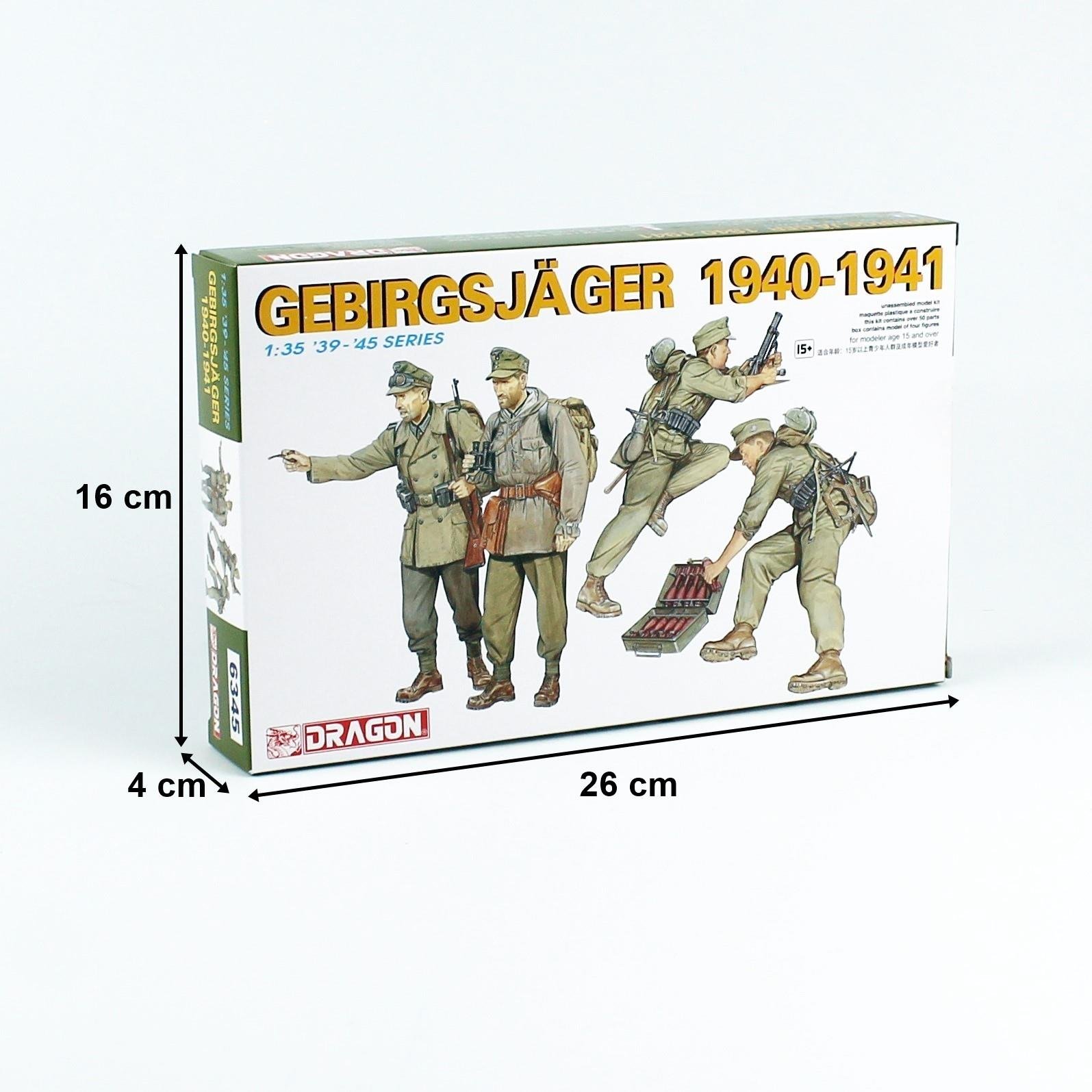 Dragon 6345 1/35 Ölçek Dağ Komandoları 1940/41, Plastik Model Kiti
