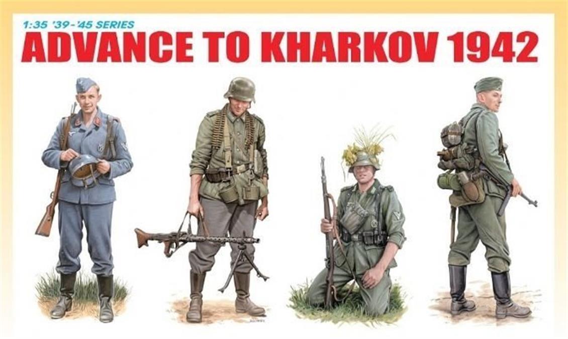 Dragon 6656 1/35 Kharkov Operasyonu (1942) Asker Figürleri Demonte Plastik Maketi