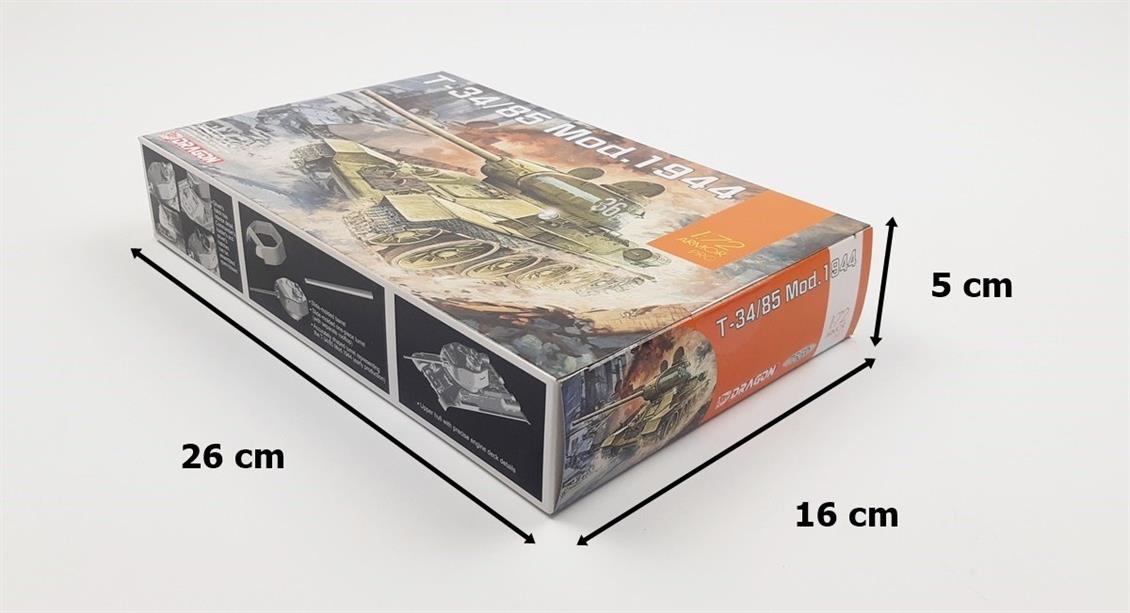 Dragon 7556 1/72 T-34/85 mod. 1944 Tankı Demonte Plastik Maketi