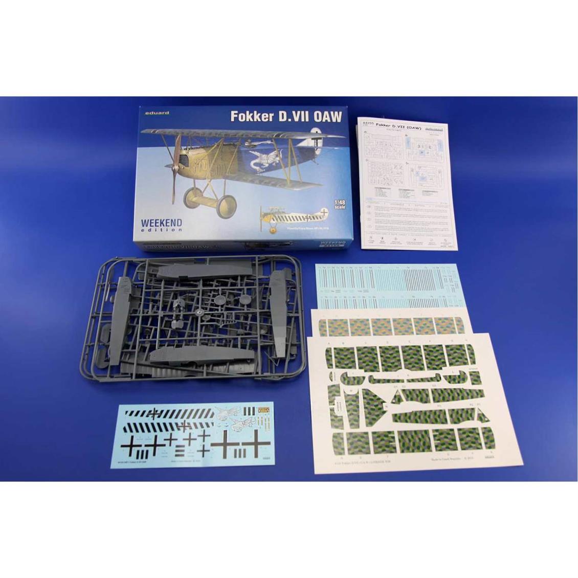 EDUARD 84155 1/48 Fokker D.VII OAW Uçak Maketi