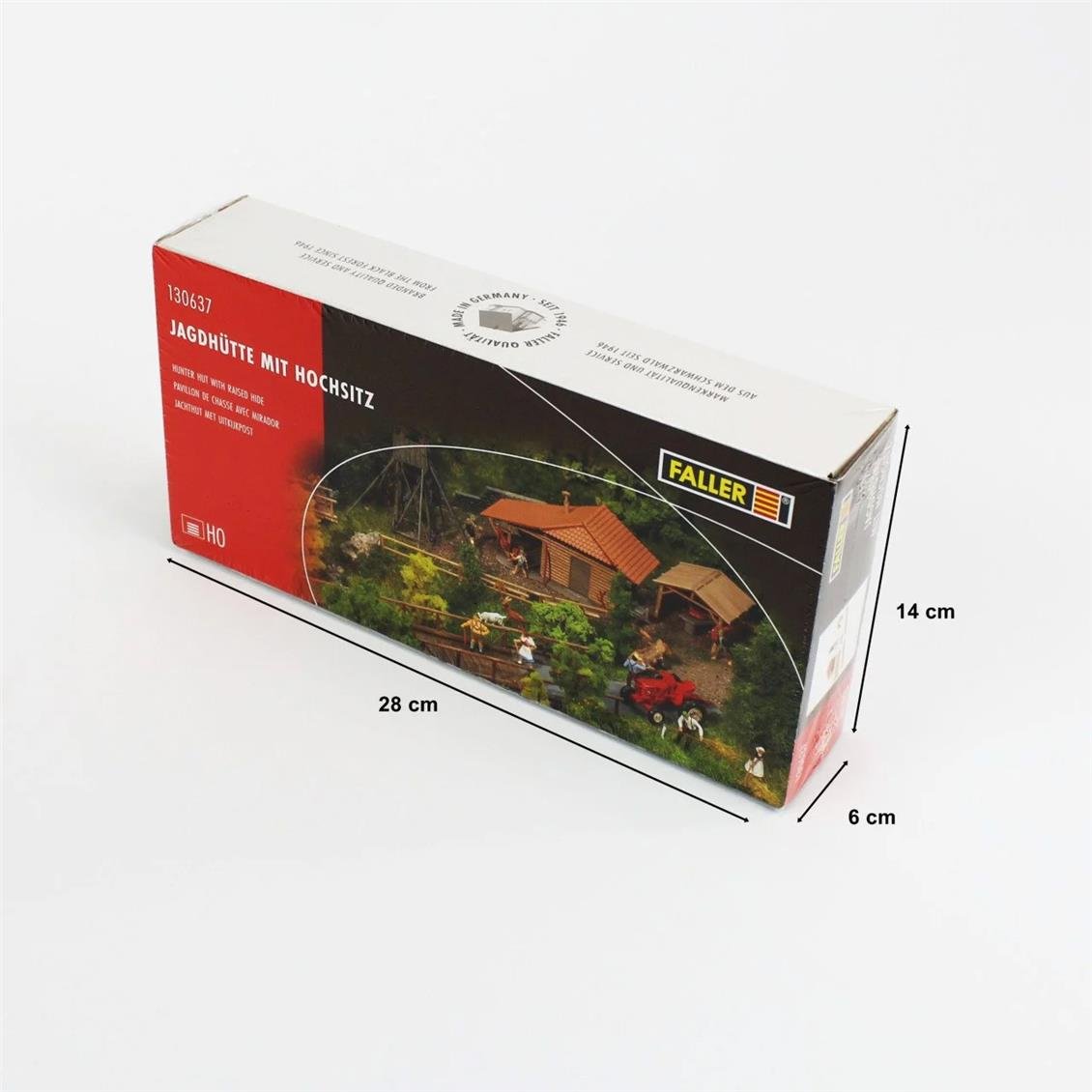 Faller 130637 1/87 Ahşap Zeminli Avcı Evi Demonte Plastik Maketi