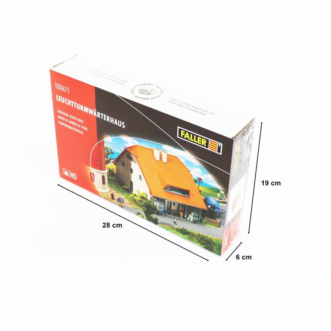 Faller 130671 1/87 Deniz Feneri Bekçisinin Evi Demonte Plastik Maketi