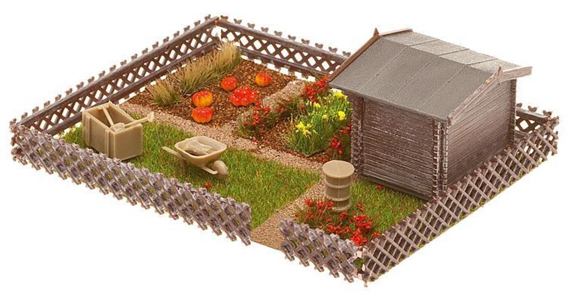 Faller 180492 1/87 Müştemilat Evi ve Aksesuarları Demonte Plastik Maketi