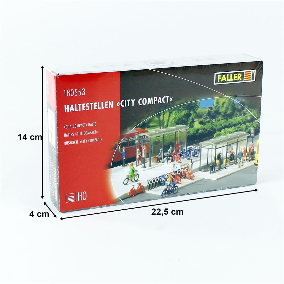 Faller 180553 1/87 Yolcu ve Bisiklet Durakları Demonte Plastik Maketi