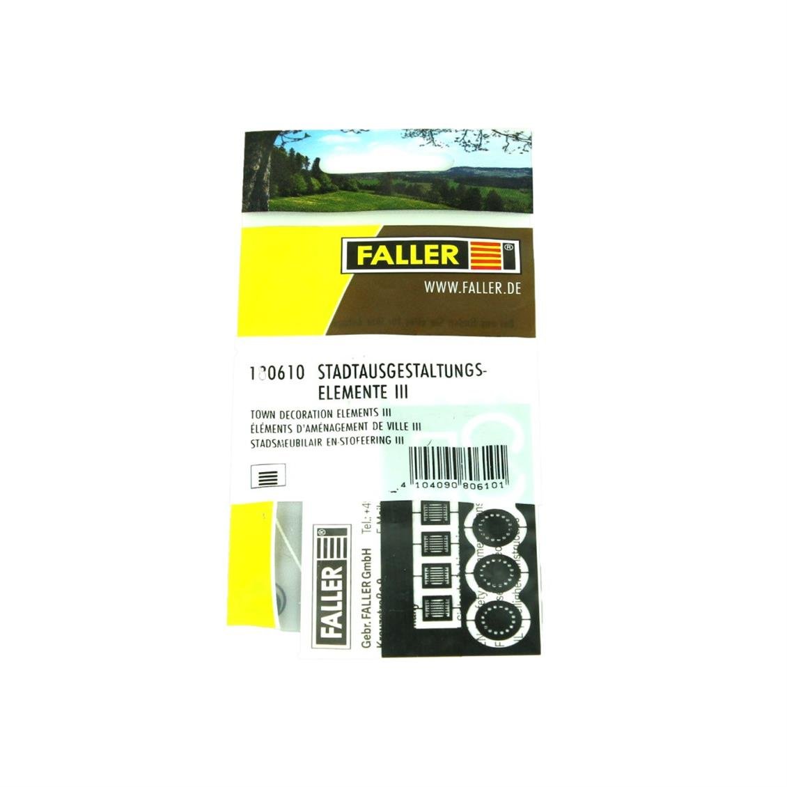 Faller 180610 1/87 Lögar ve Izgara Kapakları ( 11 Adet ) Demonte Plastik Maketi