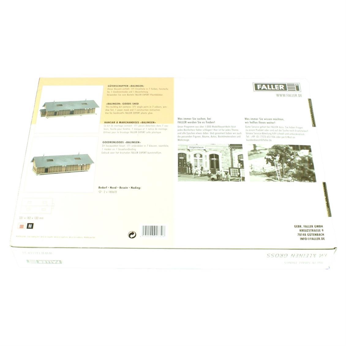 Faller 191732 1/87 Balingen 110.160.140 Deposu Demonte Plastik Maketi