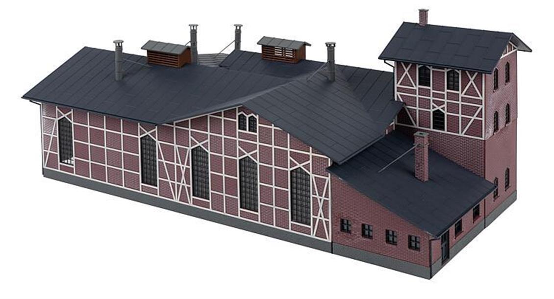 Faller 191769 1/87 3 Hatlı Lokomotif Evi Demonte Plastik Maketi