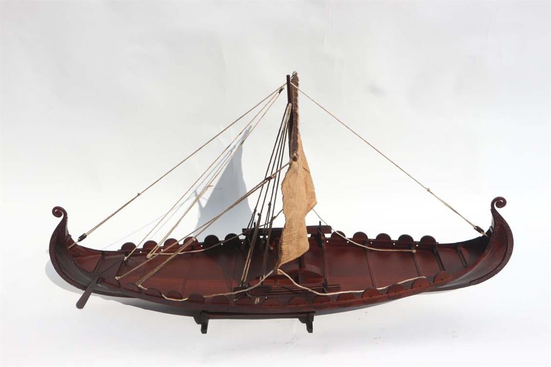 GIANHIEN FB0021W80 OSEBERG VIKING FARGAG AHŞAP HAZIR YELKENLİ GEMİ MAKETİ