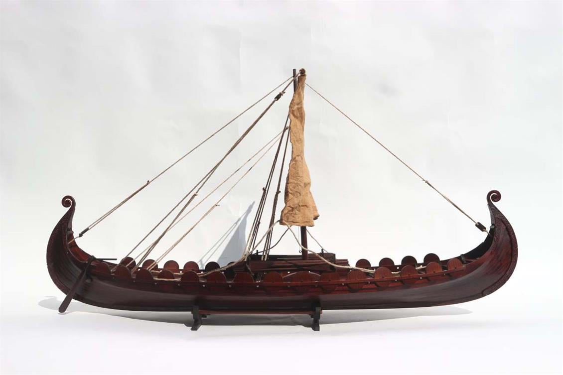 GIANHIEN FB0021W80 OSEBERG VIKING FARGAG AHŞAP HAZIR YELKENLİ GEMİ MAKETİ