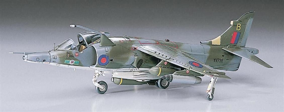 Hasegawa B6 00236 1/72 Harrier GR. Mk.3 Savaş Uçağı Demonte Plastik Maketi
