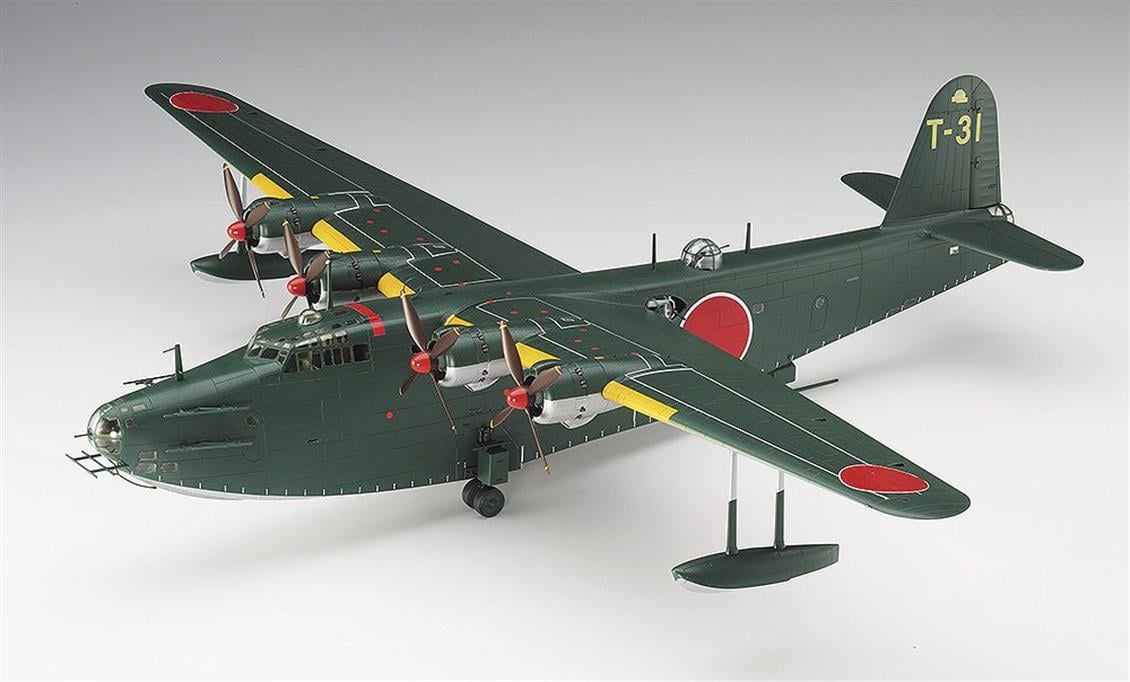 Hasegawa E45 01575 1/72 Kawanishi H8K2 Type 2 Deniz Uçağı Demonte Plastik Maketi