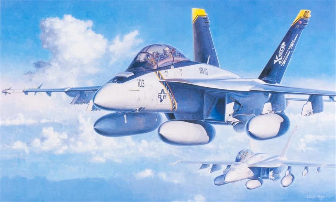 Hasegawa PT38 07238 1/48 Ölçek F/A-18F Super Hornet Savaş Uçağı Plastik Model Kiti