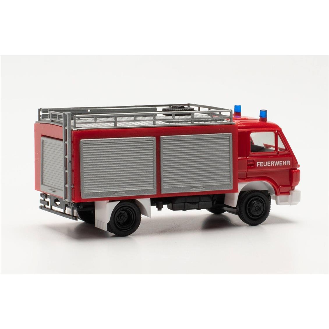 Herpa 097024 1/87 Ölçek MAN G90 TLF 8/18 İtfaiye Aracı, Sergilemeye Hazır Model Araç