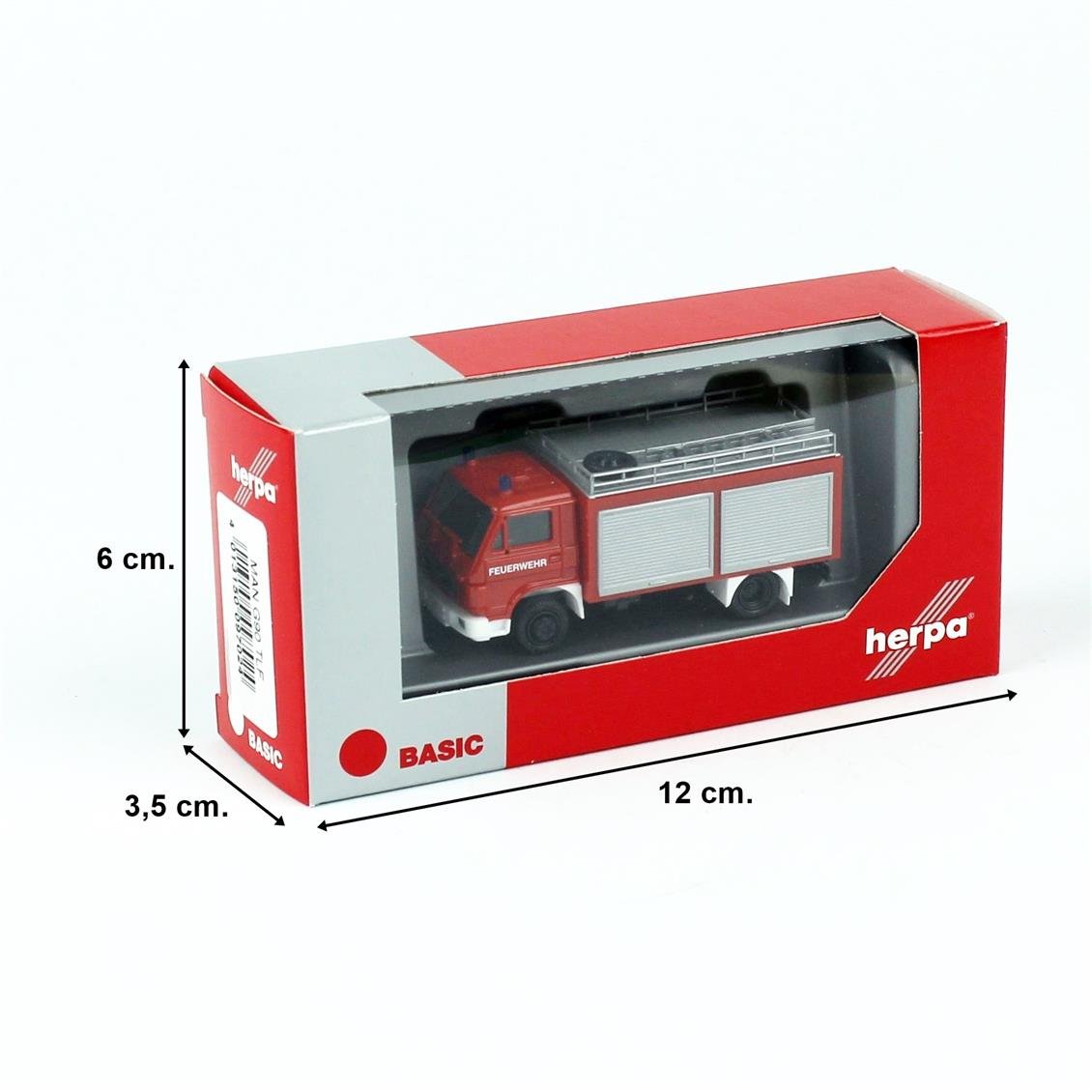 Herpa 097024 1/87 Ölçek MAN G90 TLF 8/18 İtfaiye Aracı, Sergilemeye Hazır Model Araç