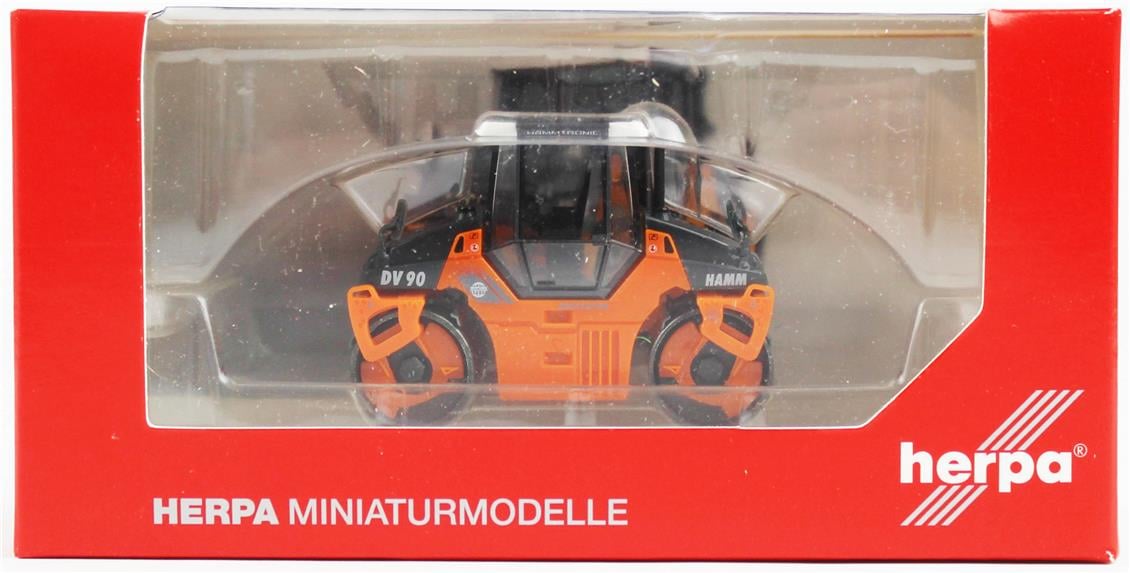Herpa 154291 1/87 Ölçek, HAMM DV90 Vibrasyonlu Silindir, Sergilemeye Hazır Model Araç