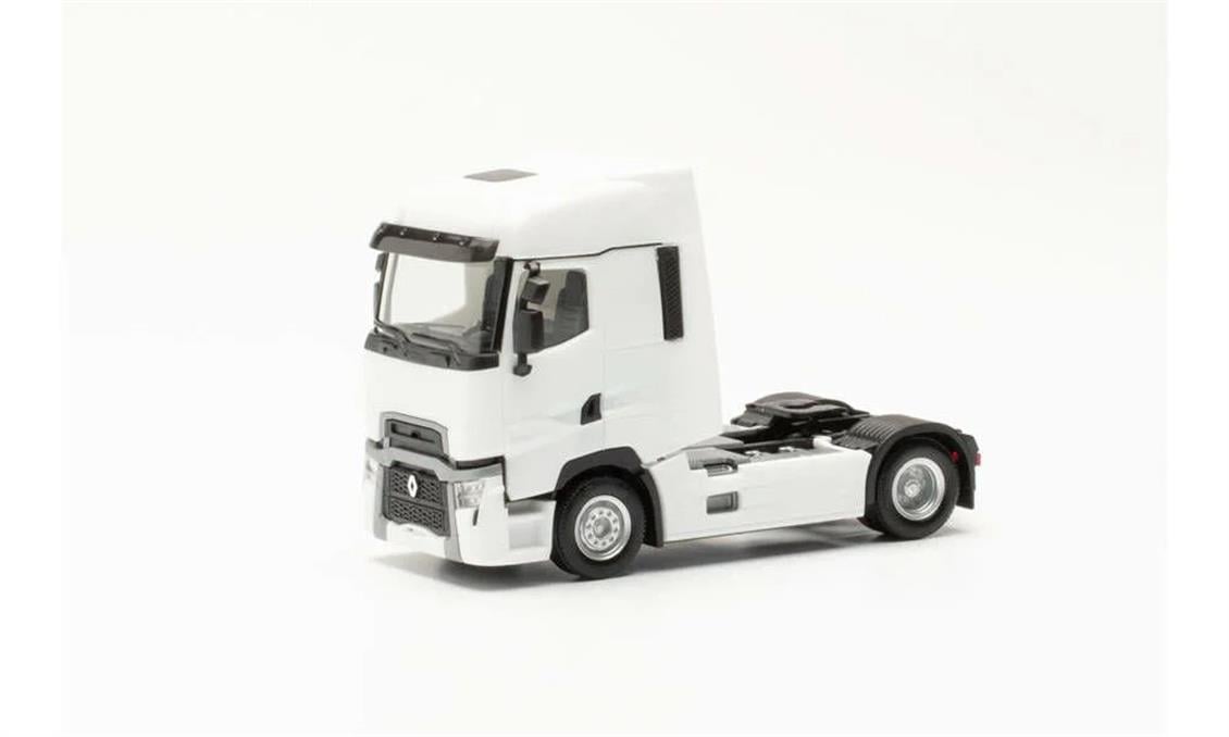 Herpa 315081 1/87 Ölçek Renault T Facelift Çekici, Beyaz, Sergilemeye Hazır Model Araç