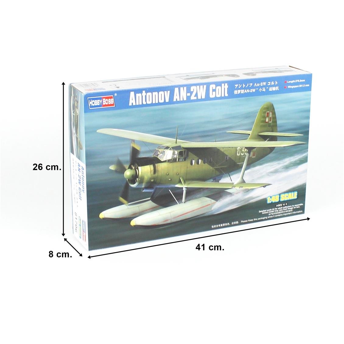 HobbyBoss 81706 1/48 Ölçek Antonov AN-2W Colt, Askeri Deniz Uçağı Plastik Model Kiti