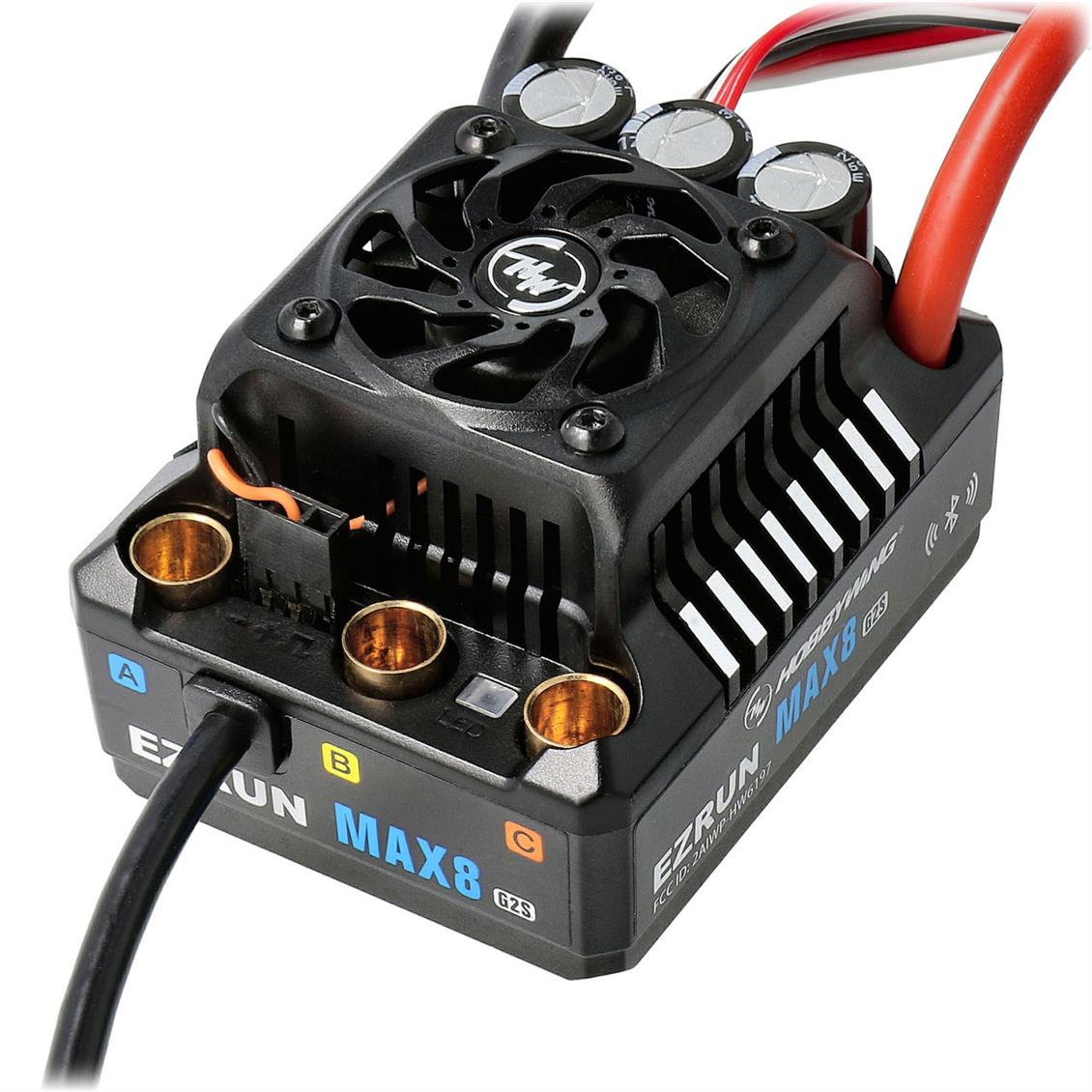 Hobbywing 30103205 EzRun Serisi, MAX8 G2S, 160 Amper, 3-6S Li-Po, Sensörlü, Fırçasız Motor için Elektronik Hız Kontrolü