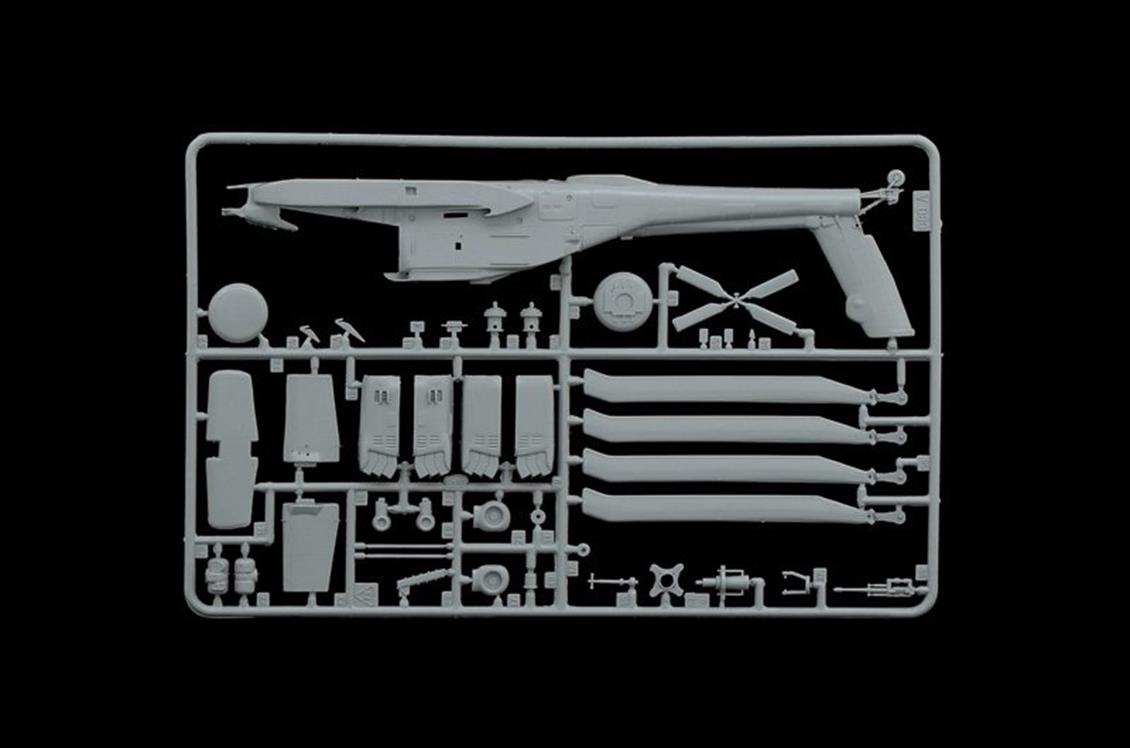 Italeri 71080 1/72 AH-64D Apache Longbow Askeri Helikopter Demonte Plastik Maket Seti