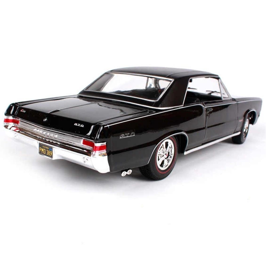 Maisto 31885 1/18 1965 Pontiac GTO ,Hurst Edition, Siyah, Sergilemeye Hazır Metal Araba Modeli