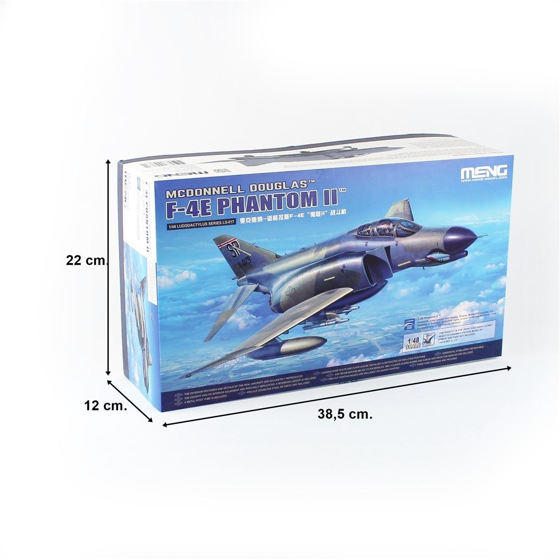 Meng LS-017 1/48 Ölçek McDonnell Douglas F-4E Phantom II Savaş Uçağı, Plastik Model Kiti