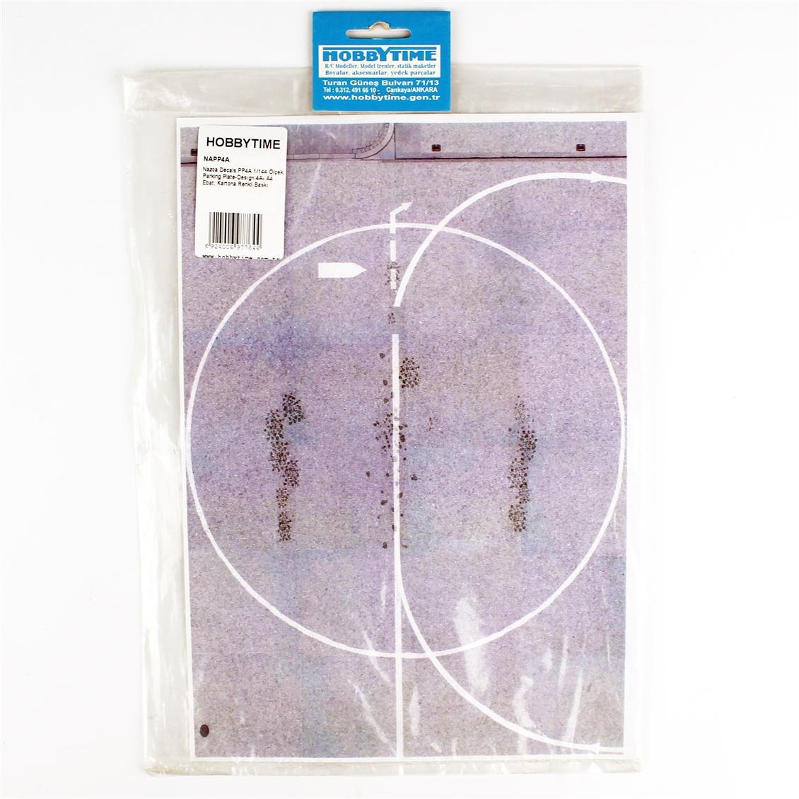 Nazca Decals PP4A 1/144 Ölçek, Parking Plate-Desıgn 4A- A4 Ebat, Kartona Renkli Baskı
