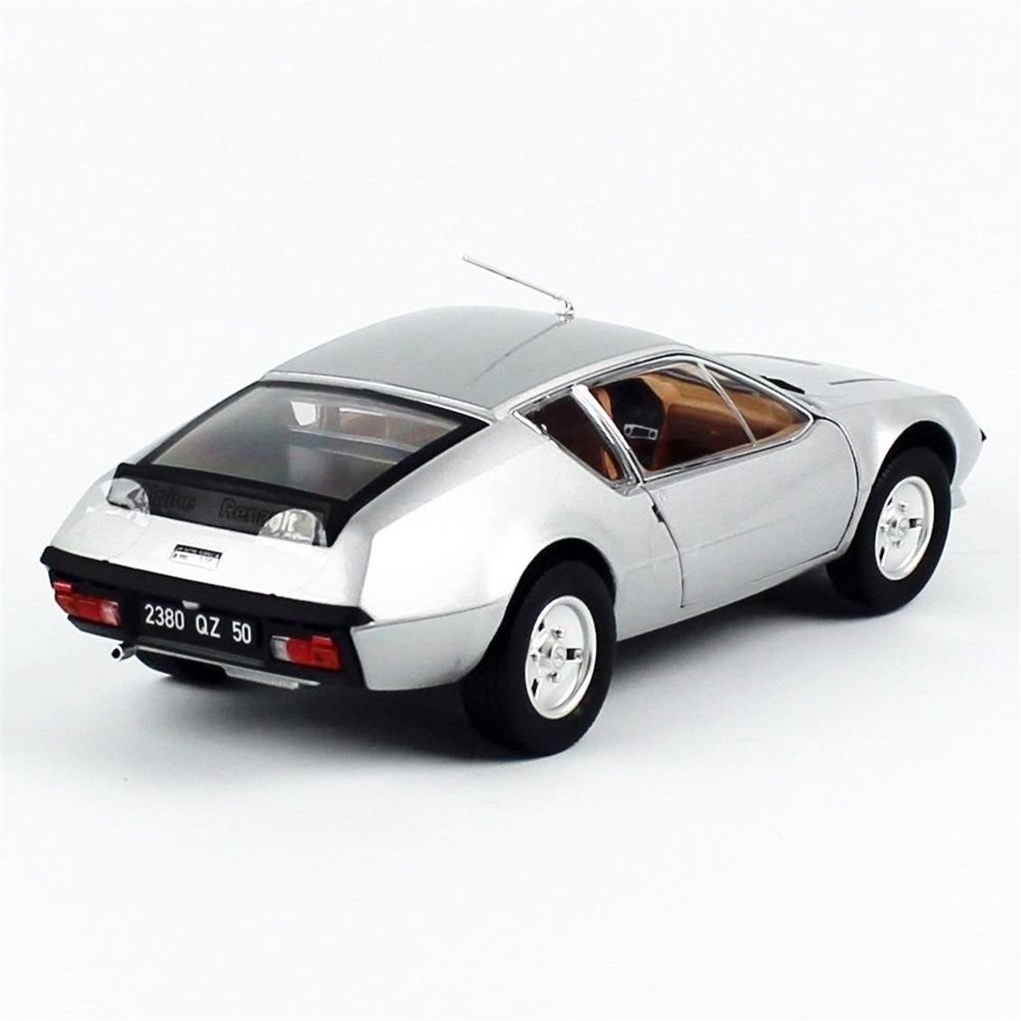 Norev 185320 1/18 Ölçek 1979 Alpine Renault A310 V6, Gümüş, Sergilemeye Hazır Metal Araba Modeli