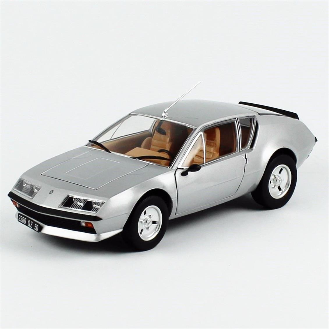 Norev 185320 1/18 Ölçek 1979 Alpine Renault A310 V6, Gümüş, Sergilemeye Hazır Metal Araba Modeli
