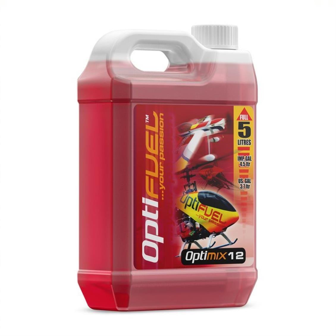 Optifuel %12 NitroMetan Model Helikopter Yakıtı, 5 Litre