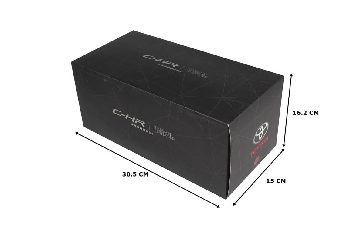 Paudi Model 2533R 1/18 2019 Toyota CHR, Kırmızı, Sergilemeye Hazır Metal Araba Modeli