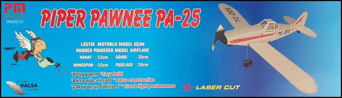 PM Model 2010 Piper Pawnee PA-25, Lastik Motorlu Demonte Serbest Uçuş Modeli
