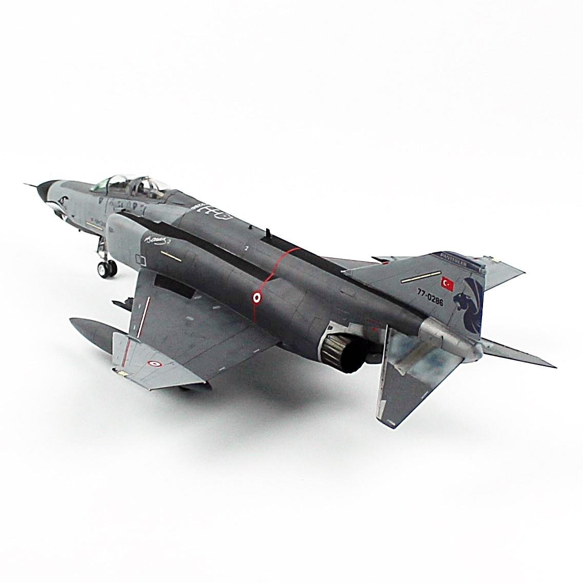 QD179 1/72 Ölçek, F-4E Phantom II, Terminatör, 111.Filo Panterler, Sergilemeye Hazır Savaşl Uçağı Modeli