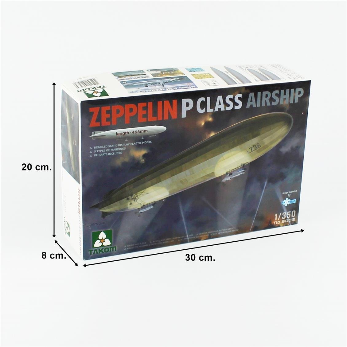 Takom 6002 1/350 Ölçek, P Sınıfı Zeplin, Plastik Model Kiti