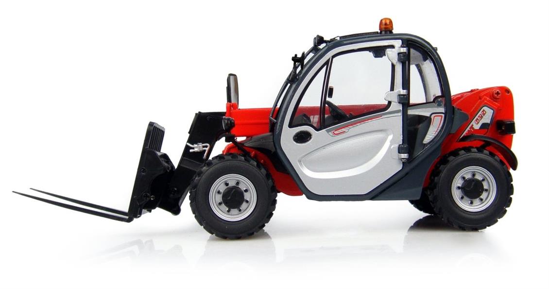 Universal Hobbies UH2924 1/32 Manitou MT 625 T Confort Avec Forklift, Sergilemeye Hazır Metal İş Makinası Modeli