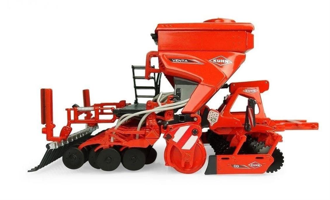 Universal Hobbies UH5218 1/32 Kuhn CD 5320 Diskli Kültivatör, Sergilemeye Hazır Metal Tarımsal Makina Modeli