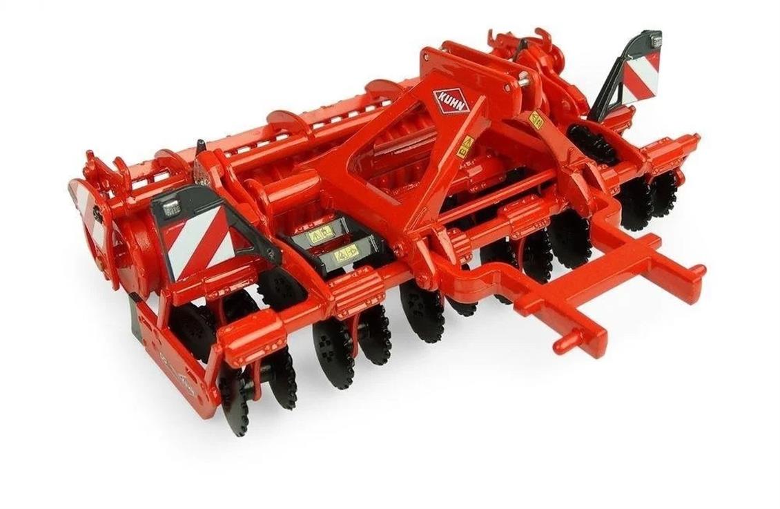 Universal Hobbies UH5218 1/32 Kuhn CD 5320 Diskli Kültivatör, Sergilemeye Hazır Metal Tarımsal Makina Modeli