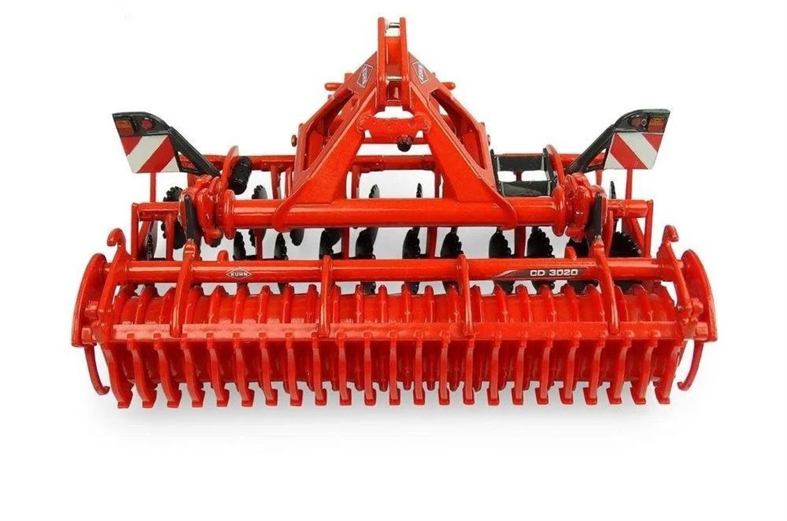Universal Hobbies UH5218 1/32 Kuhn CD 5320 Diskli Kültivatör, Sergilemeye Hazır Metal Tarımsal Makina Modeli