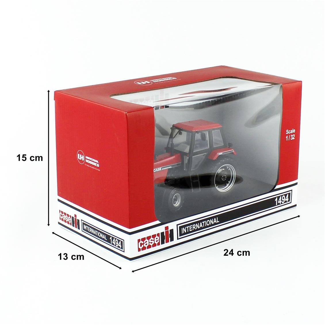 Universal Hobbies UH6209 1/32 Case International 1494 2WD Kabinli Traktör, Sergilemeye Hazır Metal Tarımsal Makina Modeli