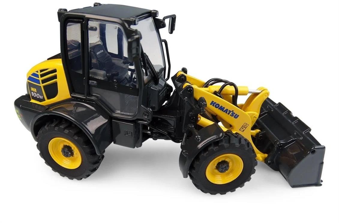 Universal Hobbies UH8145 1/50 Komatsu WA100M-8 Tekerlekli Loder, Sergilemeye Hazır Metal İş Makinası Modeli