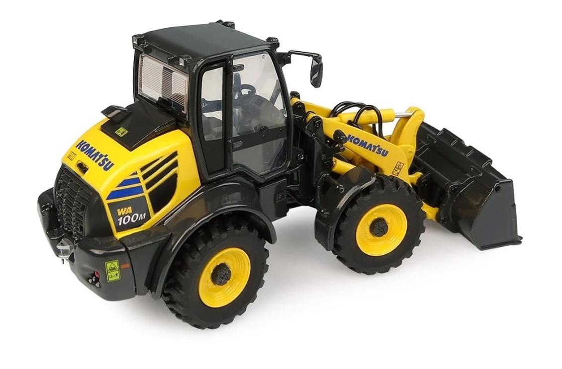 Universal Hobbies UH8145 1/50 Komatsu WA100M-8 Tekerlekli Loder, Sergilemeye Hazır Metal İş Makinası Modeli
