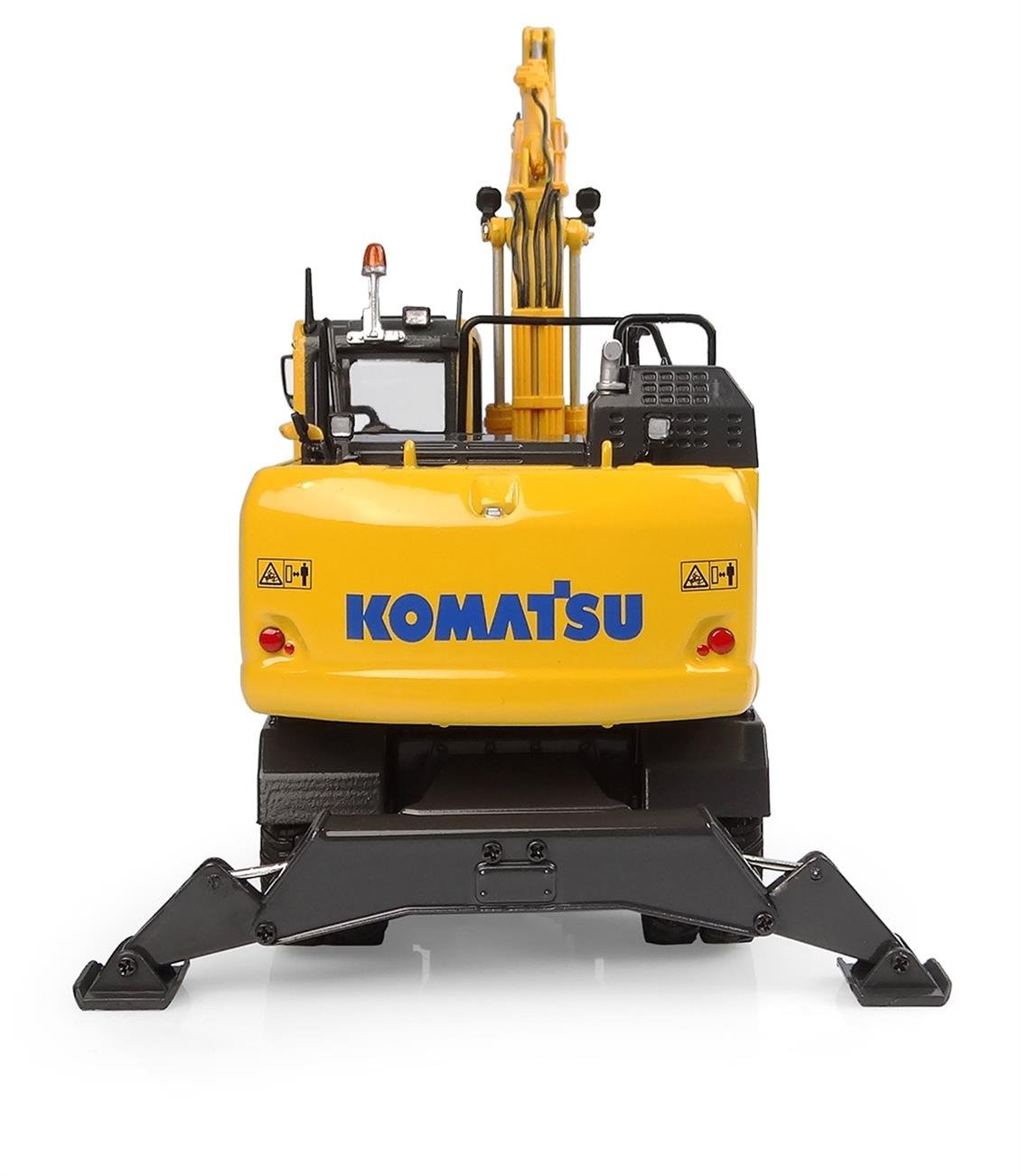 Universal Hobbies UH8162 1/50 Ölçek, Komatsu PW148-11 Lastik Tekerli Kovalı Ekskavatör, Sergilemeye Hazır Tarımsal Makine Model